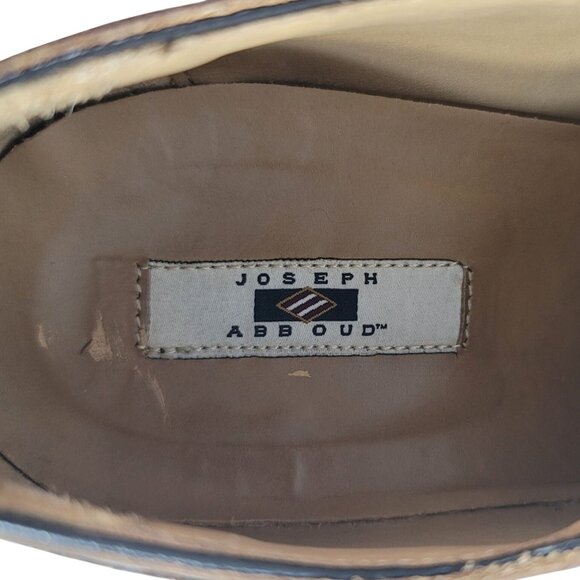 Joseph Abboud Oxford Dress Shoes Brown Size 10 Lace Up Cap Toe #00592 Owings - Picture 10 of 13